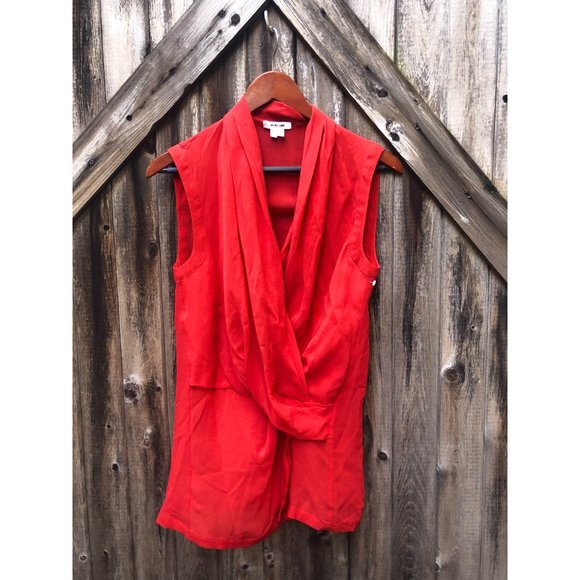 Helmut Lang 100% silk sleeveless blouse - sz small - Picture 3 of 8